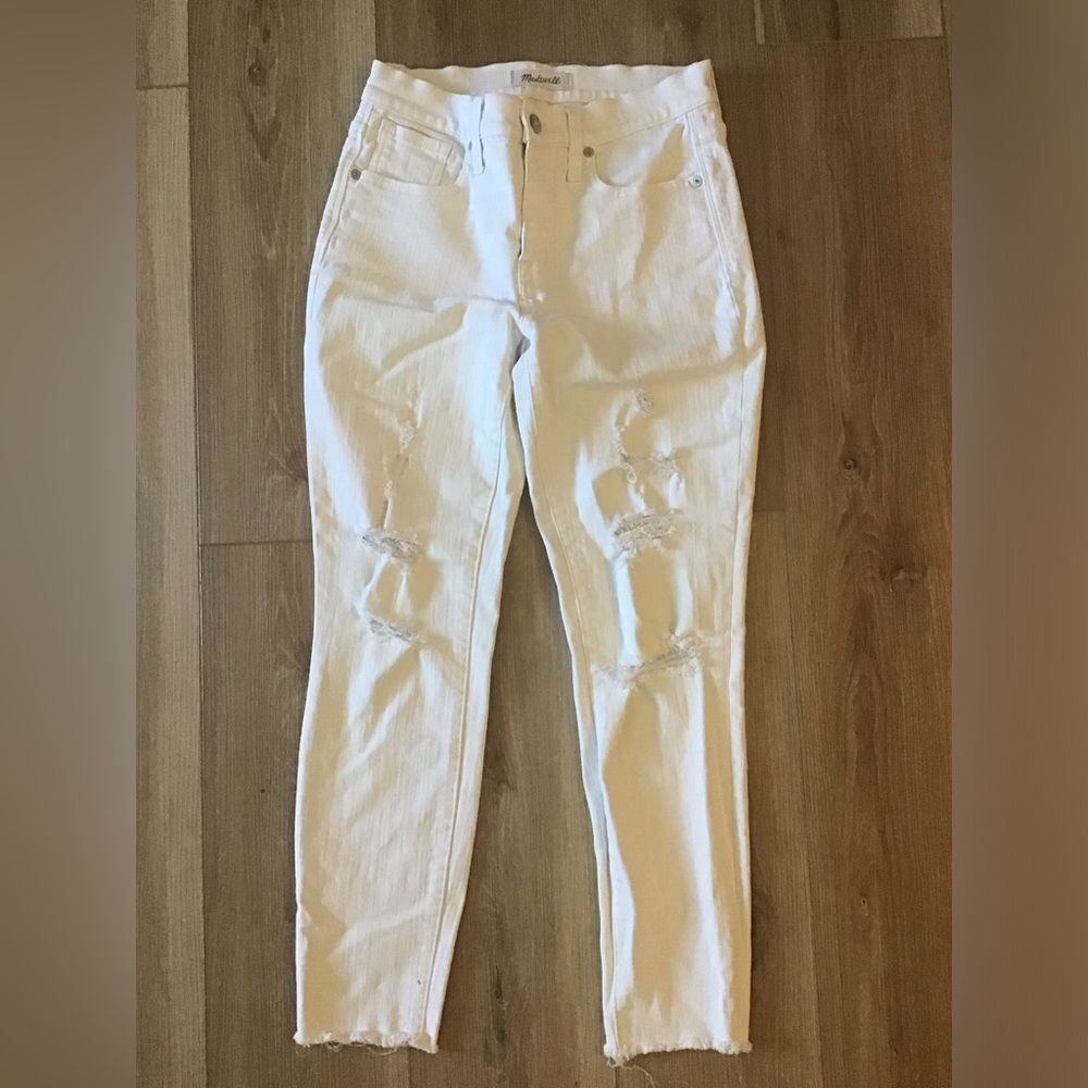 Madewell Highrise Skinny Distressed Jeans 26